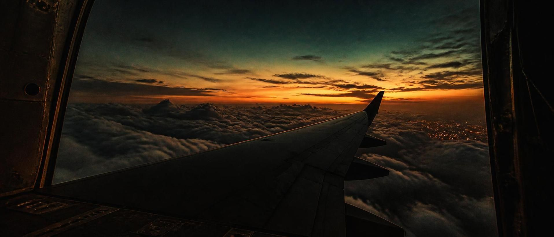 wing over dusk
