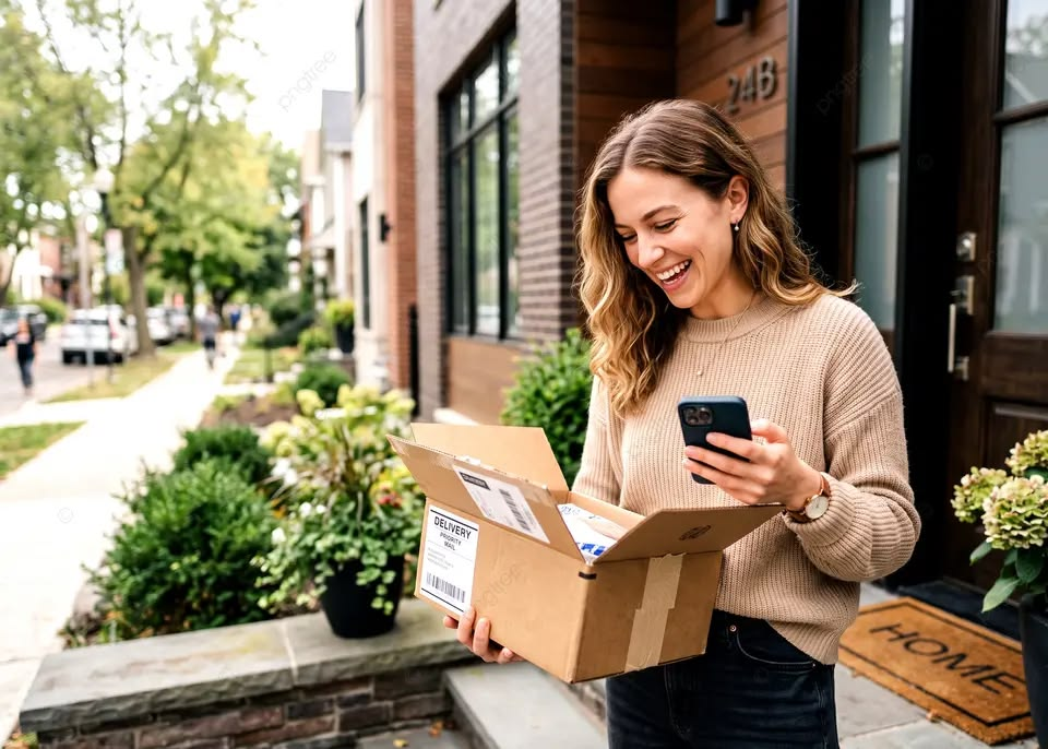 first-time shipper, three parcels
