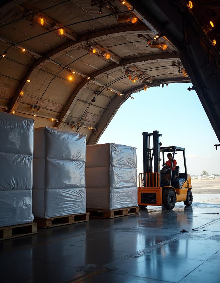 cargo on the ramp